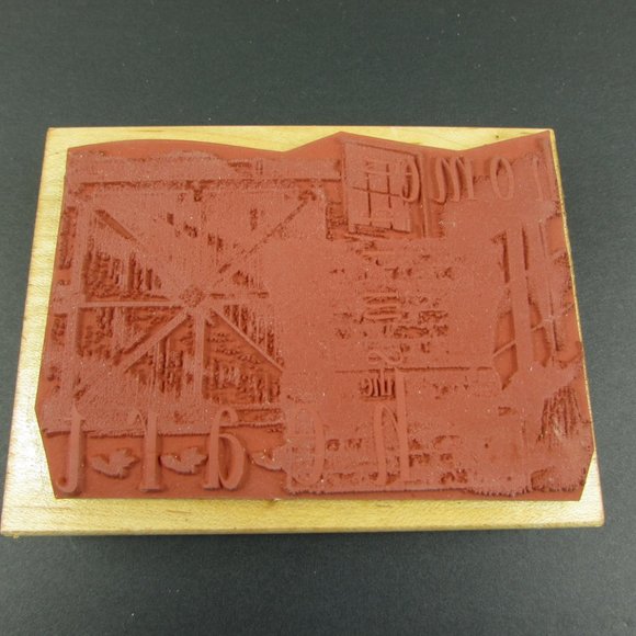 Home Warms The Heart Collage Rubber Stamp - Picture 4 of 5